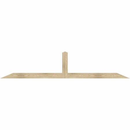 Ekena Millwork Portland Rough Sawn Timber Gable Bracket, Douglas Fir, 96"W x 20"H x 2"D x 4"F, 5/12 Pitch GBW096X20X0204POR00RDF